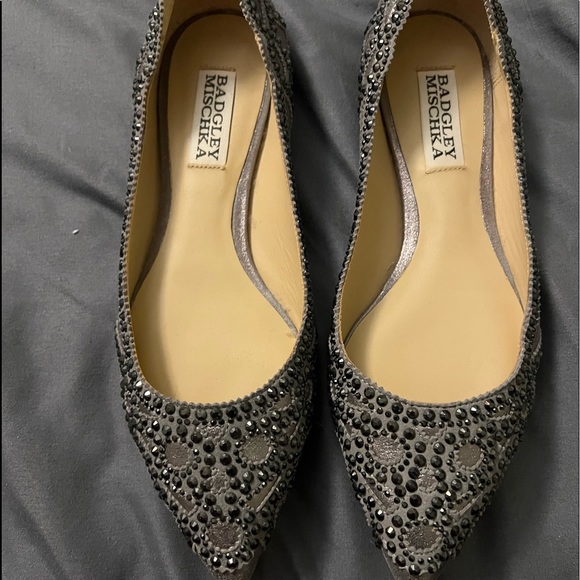 Badgely Mischka jeweled flats - Picture 1 of 4